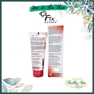 [60g] SỮA RỬA MẶT SÁNG DA FIXDERMA STRAWBERRY