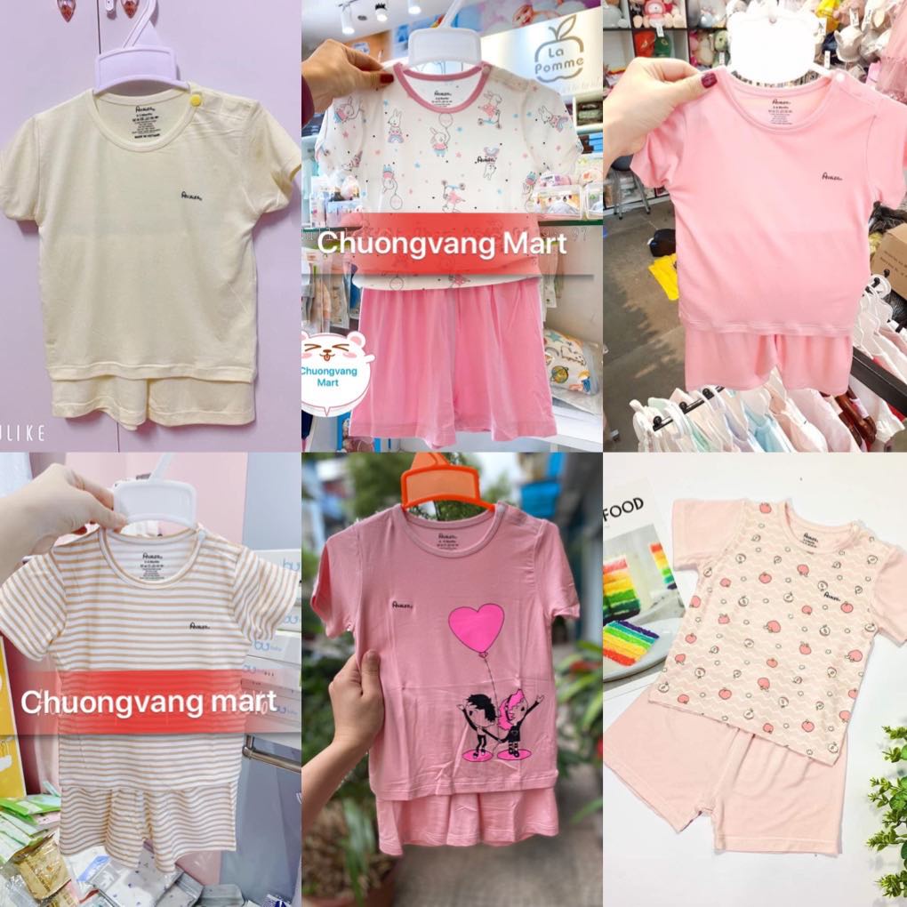 Avaler- Bộ cộc sợi tre bé gái từ 6 tháng đến 4 tuổi (ktsxuan)