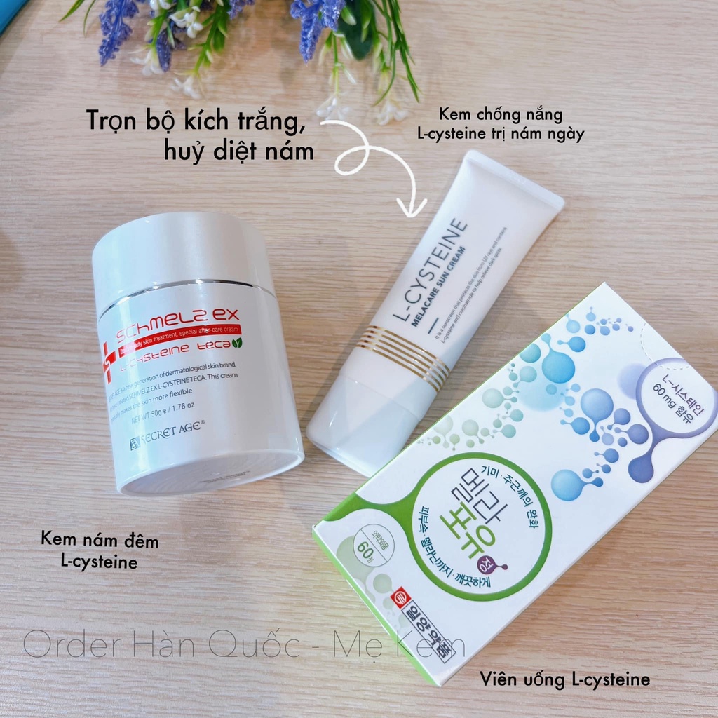 Kem chống nắng truyền trắng L-Cysteine 5000ppm