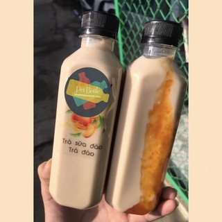 20 Chai Nhựa Pet Trong 330ml Nắp Đen