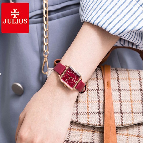 Đồng hồ nữ Julius Hàn Quốc JA-1123 dây da