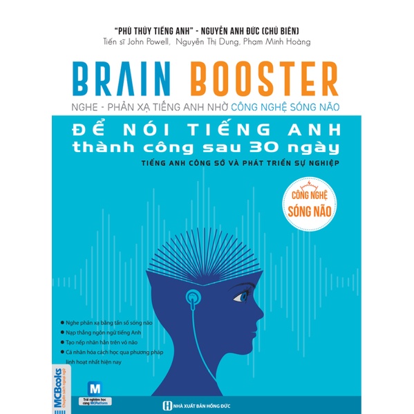 Sách - Brain Booster Nghe phản xạ tiếng Anh nhờ công nghệ sóng não - tiếng Anh phát triển sự nghiệp