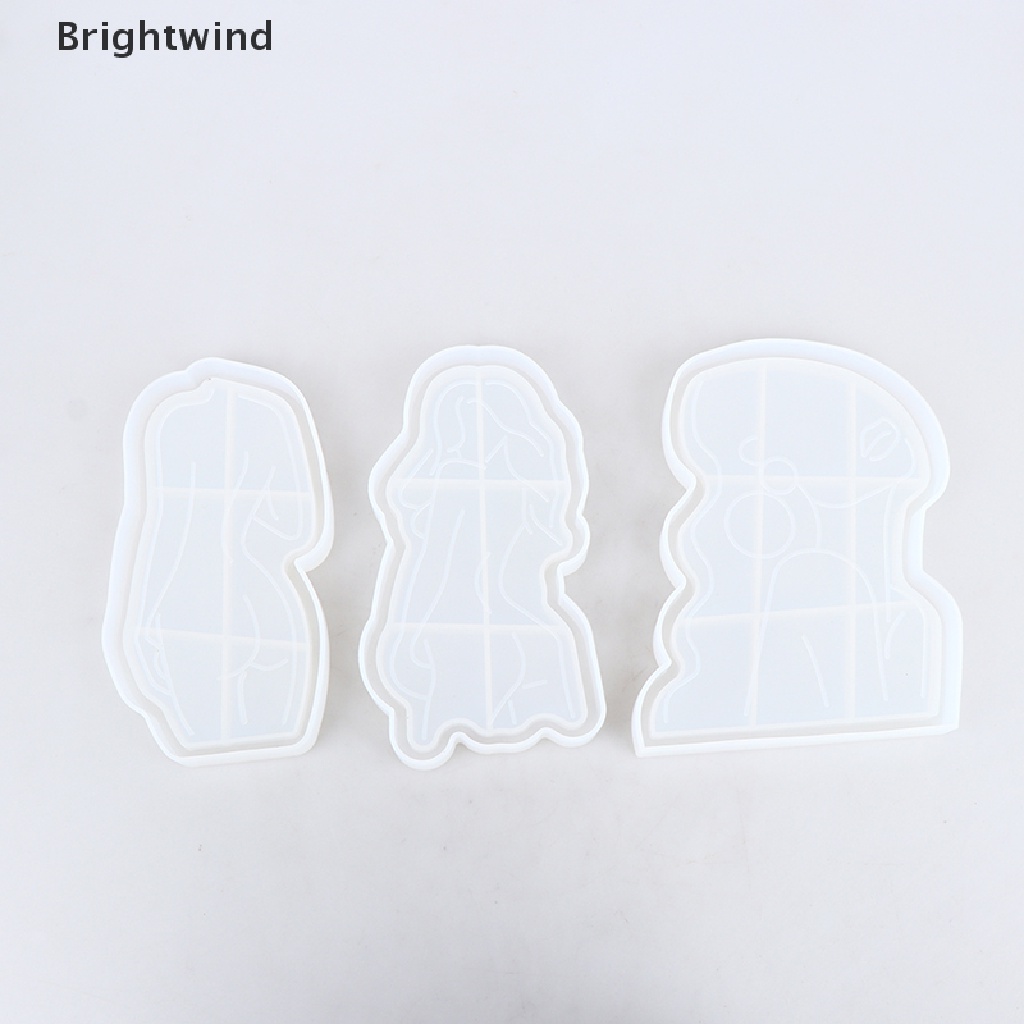 [Brightwind] Tray DIY Epoxy Crystal Resin Silicone Mold Girl Model Body Abstract Plate Hot Sell