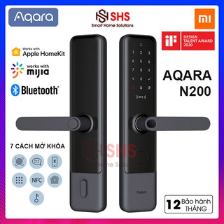 Khoá cửa thông minh Xiaomi Aqara N200 mới  2020, giao thức nhận diện vân tay, NFC, Bluetooth,ZNMS17LM, SHS Vietnam