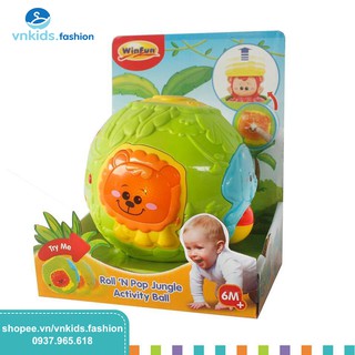free ship !!! Đồ chơi bóng tập bò Winfun 0778NL
