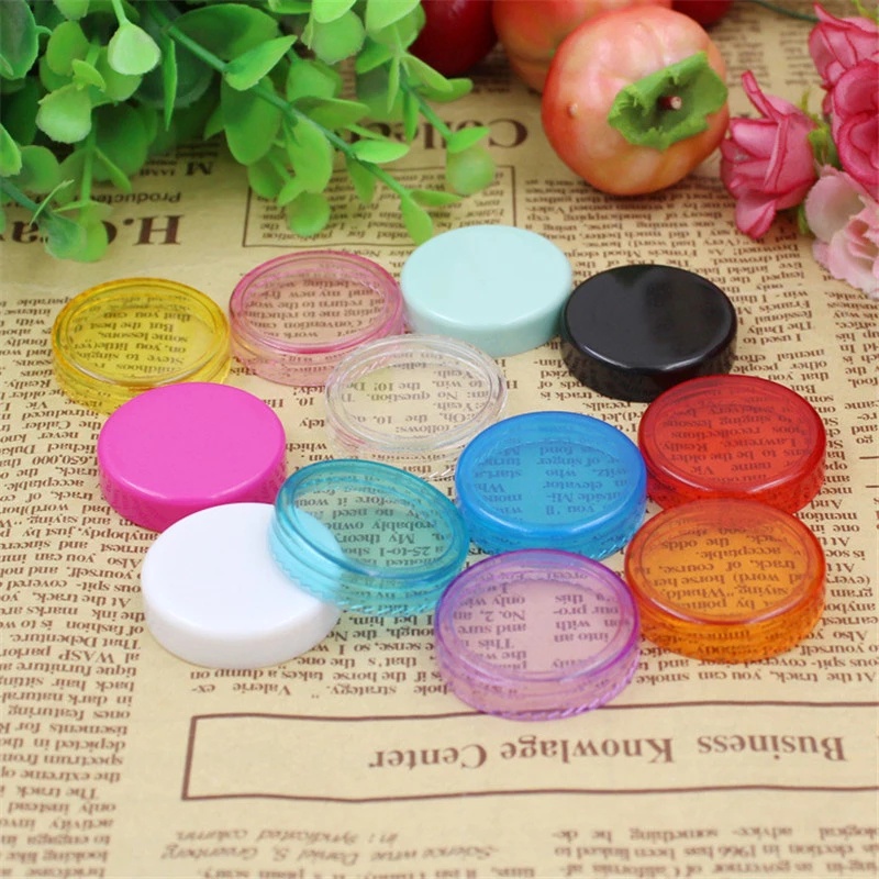 Hộp Đựng Kem Trang Điểm / Mỹ Phẩm Mini Đáy Vuông Tiện Dụng Khi Đi Du Lịch