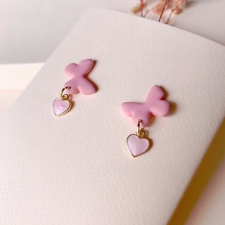 Khuyên tai đất sét handmade ( polymer clay earring) xinh xắn nữ tính vintage độc đáo, quà tặng đặc biệt