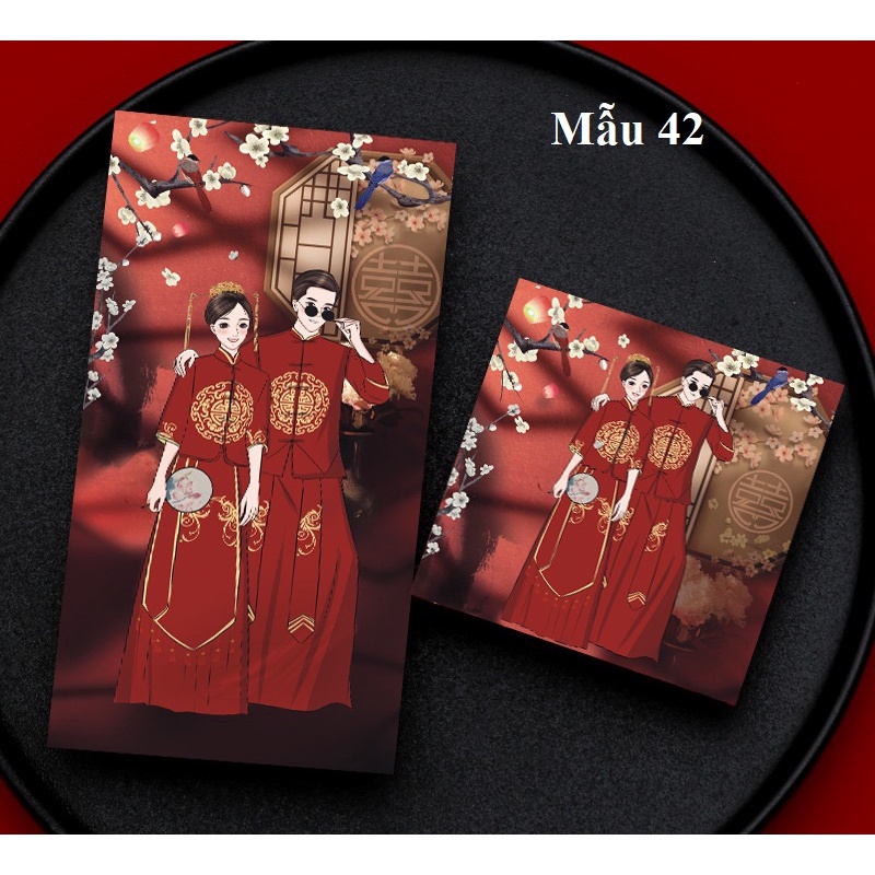 Size lớn - Bao lì xì hình dễ thương dùng trong bưng quả đám cưới