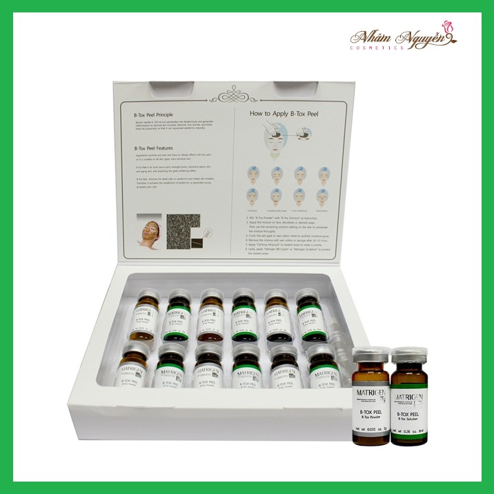 [CÓ BILL] Thay da sinh học Matrigen B-TOX PEEL Hàn Quốc 2 màu cho spa ❤ Tảo BTox Peel Matrigen 2 Màu
