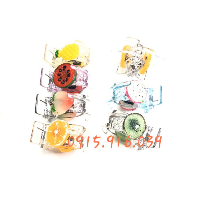 Kẹp tóc trái cây nhiệt đới mẫu ngẫu nhiên