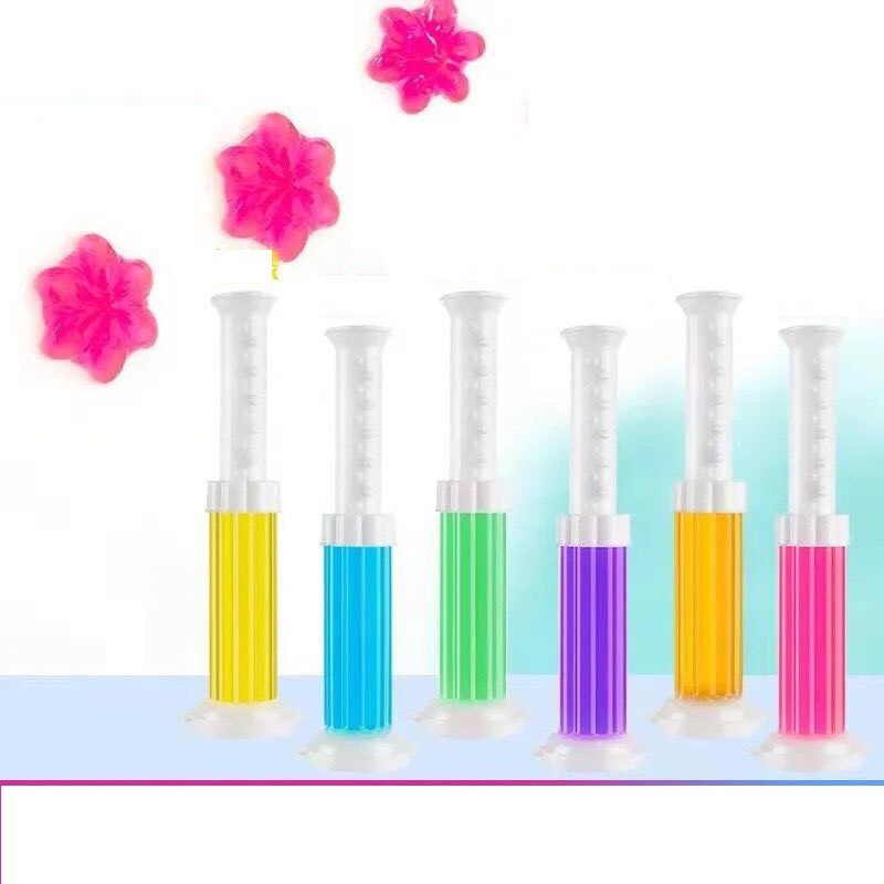 Gel khử mùi bồn cầu, gel thơm khử trùng bồn cầu dạng thạch hình bông hoa với 7 mùi thơm cho toilet