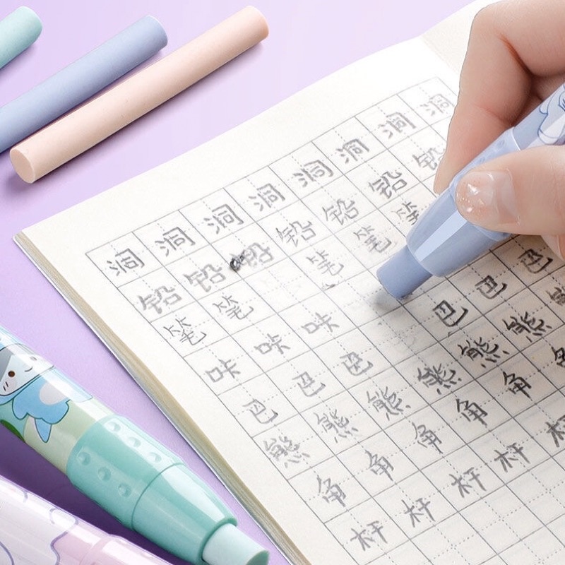 [ DaVinci ] Bút tẩy bấm dễ thương tông màu pastel