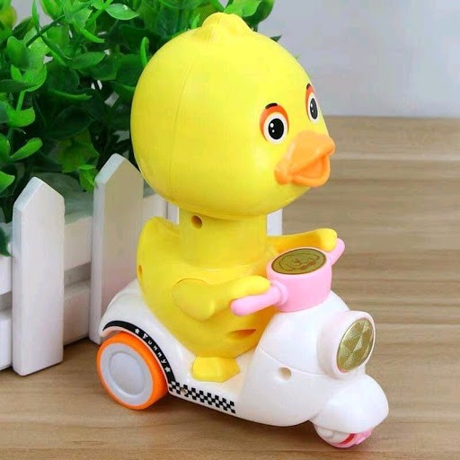 Đồ Chơi Con Vịt Chạy Xe, Đồ Chơi Vịt Chạy Cót Nhấn Đầu Là Chạy Vui Nhộn Cho Bé