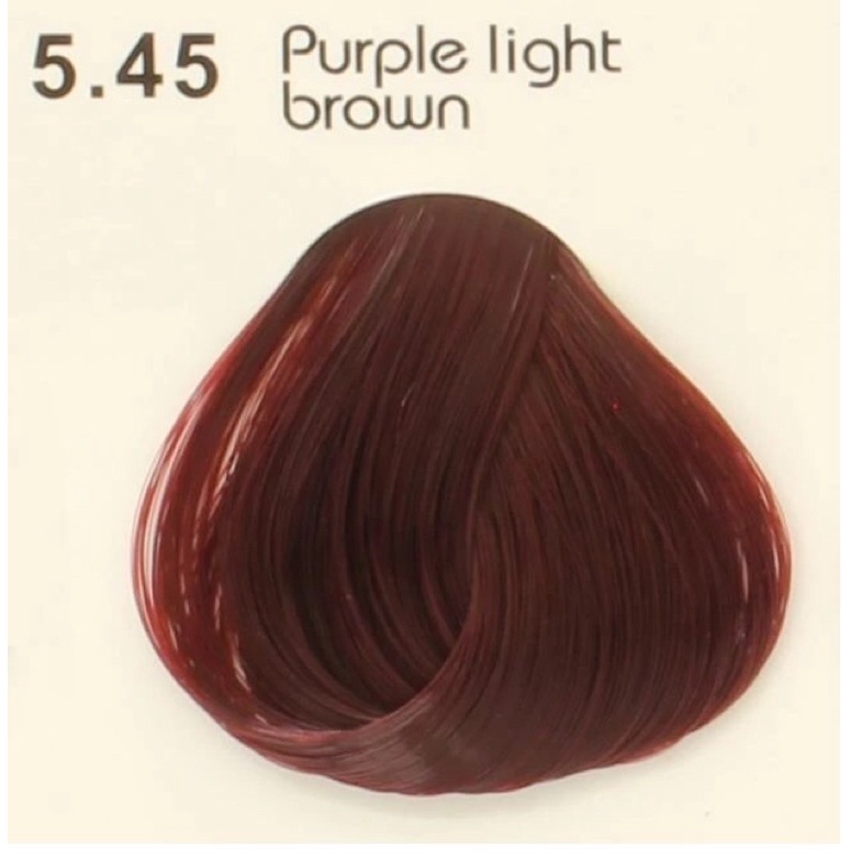 Kem Thuốc Nhuộm Tóc Tại Nhà Màu Nâu Tím Đỏ 5/45 Collagen Hair Dye Cream