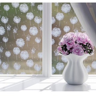 Decal Giấy Dán Kính bồ công anh trắng keo sẵn khổ 45cm