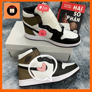 Giày Jordan nâu đen cao cổ, bản hot