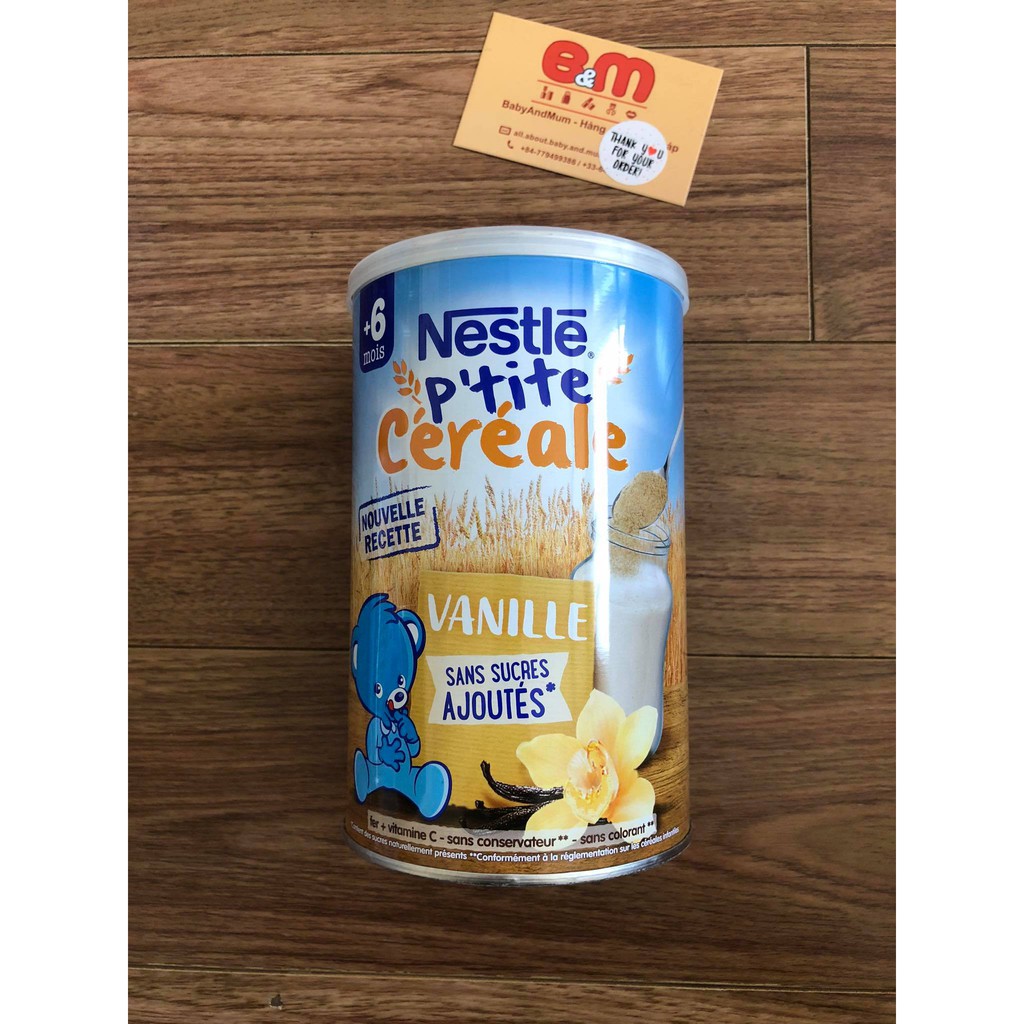 NESTLÉ bột lắc sữa nestle ăn dặm 400G cho bé từ 6 tháng tuổi - Hàng Pháp