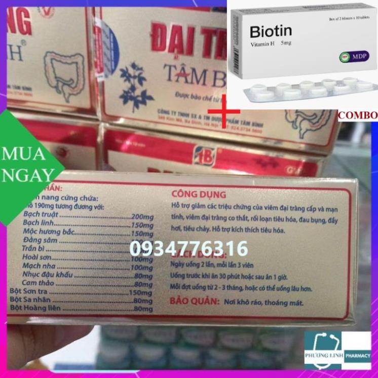 Combo Biotin 5mg+ ĐẠI TRÀNG TÂM BÌNH