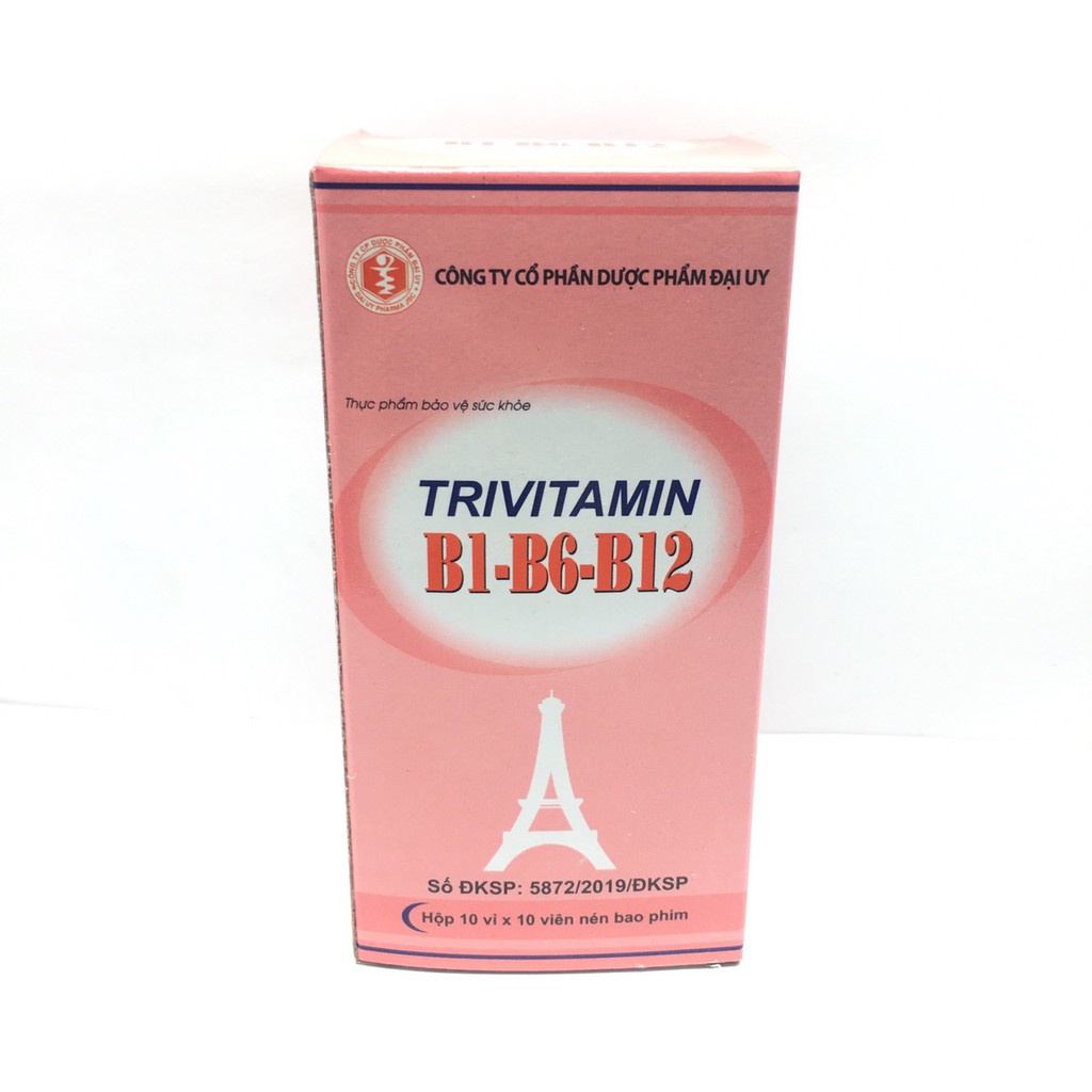 Trivitamin B1-B6-B12 hộp 10 vỉ x 10 viên