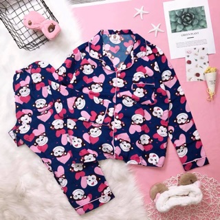 Bộ mặc nhà tay dài pijama thái
