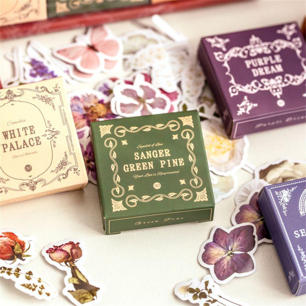 Set 300 Miếng Dán Trang Trí Điện Thoại / Nhật Ký Hình Phong Cảnh Dễ Thương