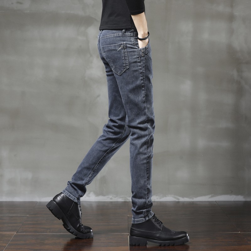 K605 Quần jean nam ống đứng xám khói siêu hót | BigBuy360 - bigbuy360.vn