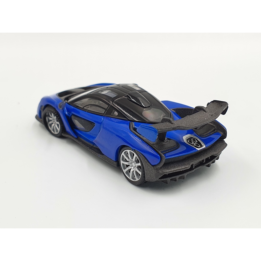 Xe Mô Hình McLaren Senna Antares Blue LHD 1:64 Mini GT (Xanh Đậm)