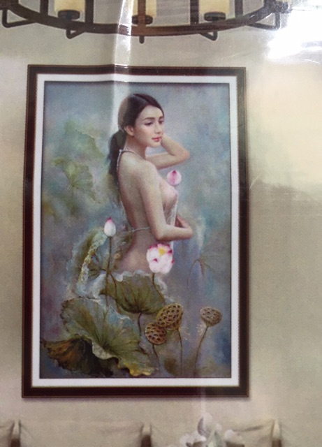 Tranh đính đá cô gái y8140