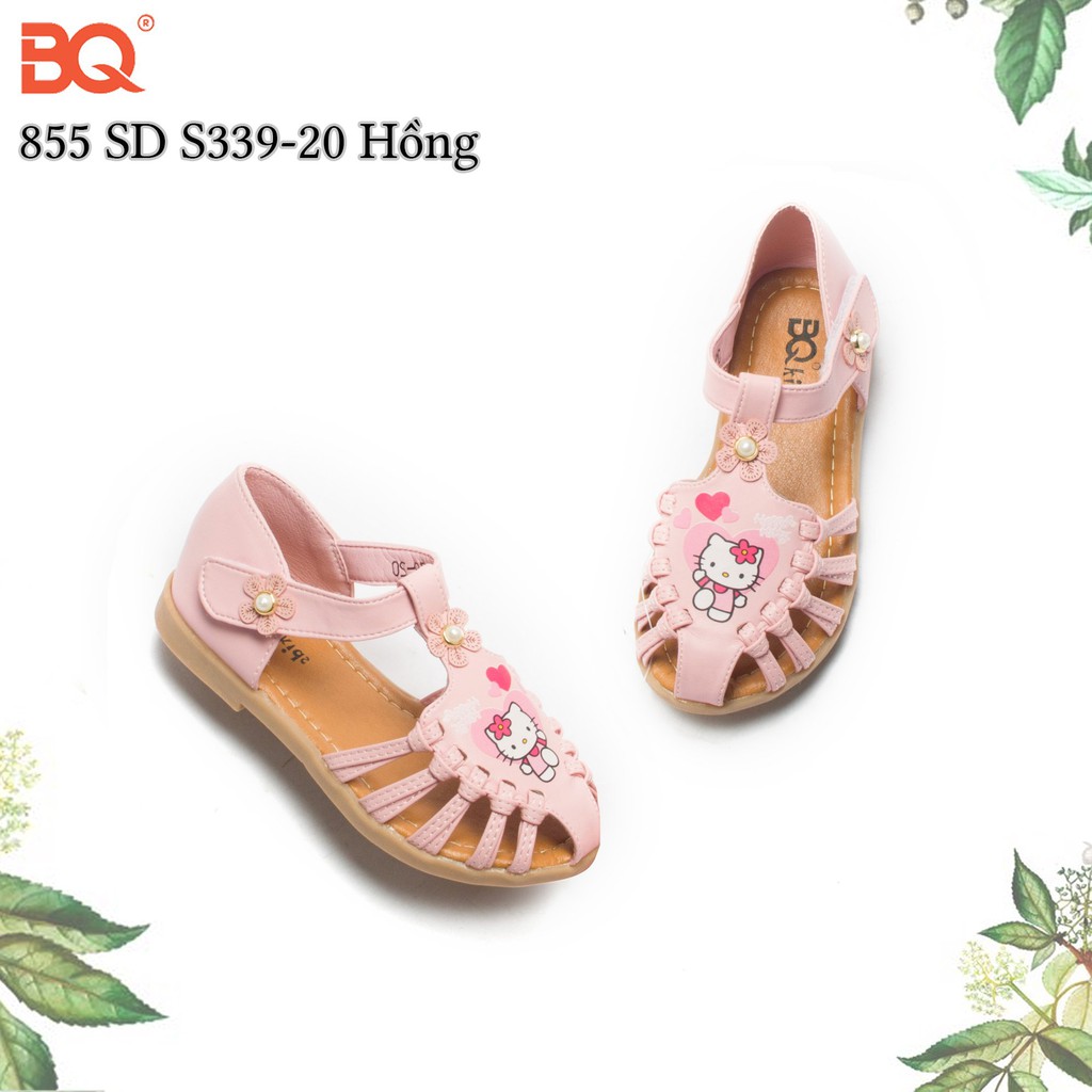 Sandal bé gái BQ 21-36 ❤️FREESHIP❤️ Dép quai hậu học sinh quai tết in hình Helo Kitty S339-20