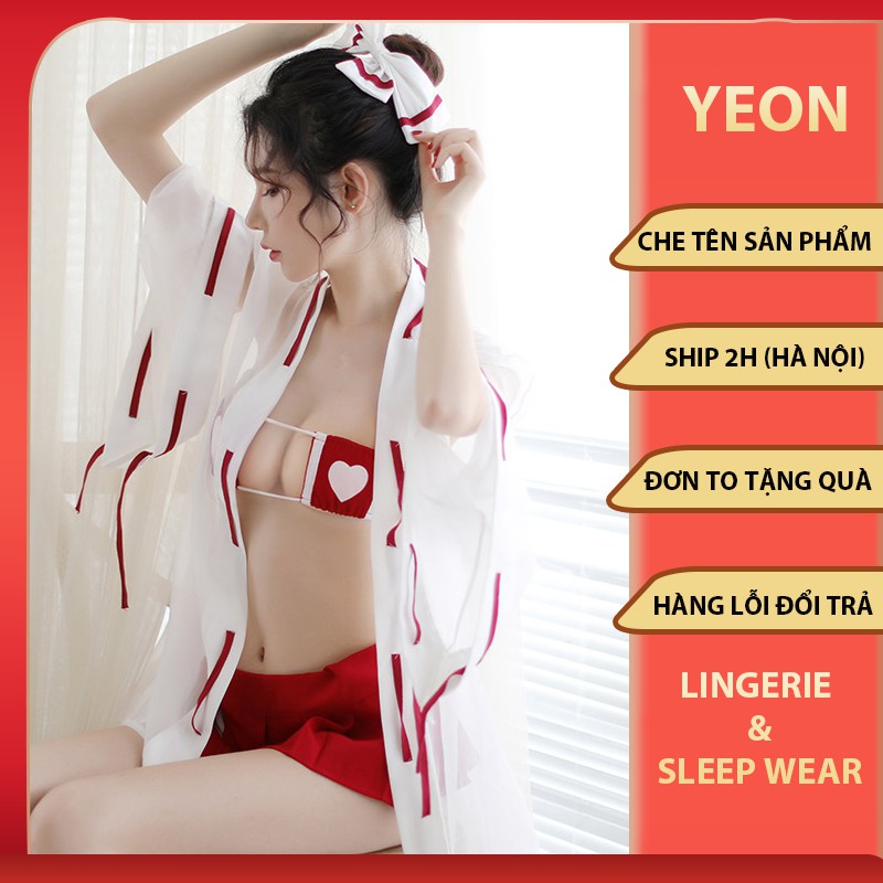 Cosplay y tá kimono sexy gợi cảm có áo choàng - Đồ cosplay sexy y tá kimono cổ trang Nhật Bản | BigBuy360 - bigbuy360.vn