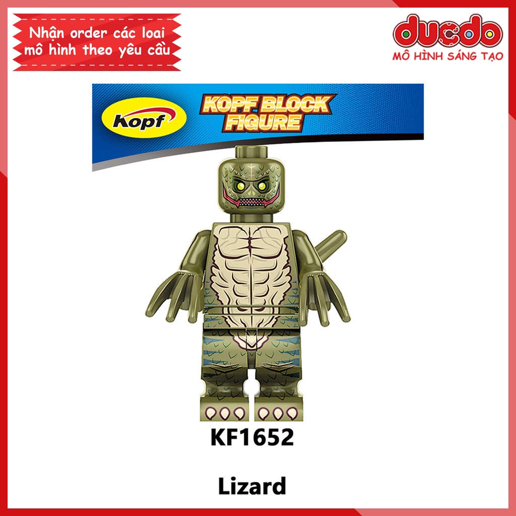 Minifigures Spider Man Vulture Lizard Sandman Electron  - Koruit KF6154