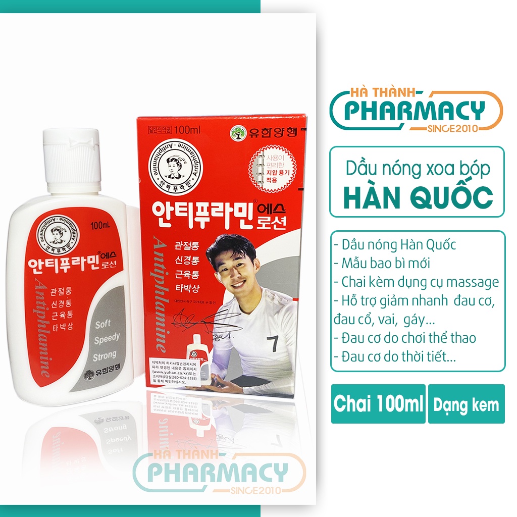 Dầu nóng hàn quốc - ANTIPHLAMINE 100ML [CHÍNH HÃNG - FREE SHIP]