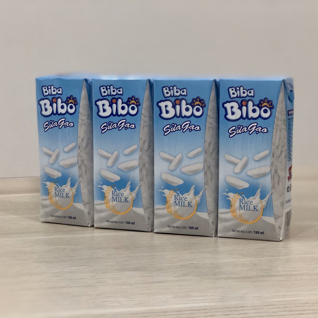 [lốc] 4 hộp Sữa Gạo BibaBibo 180ml