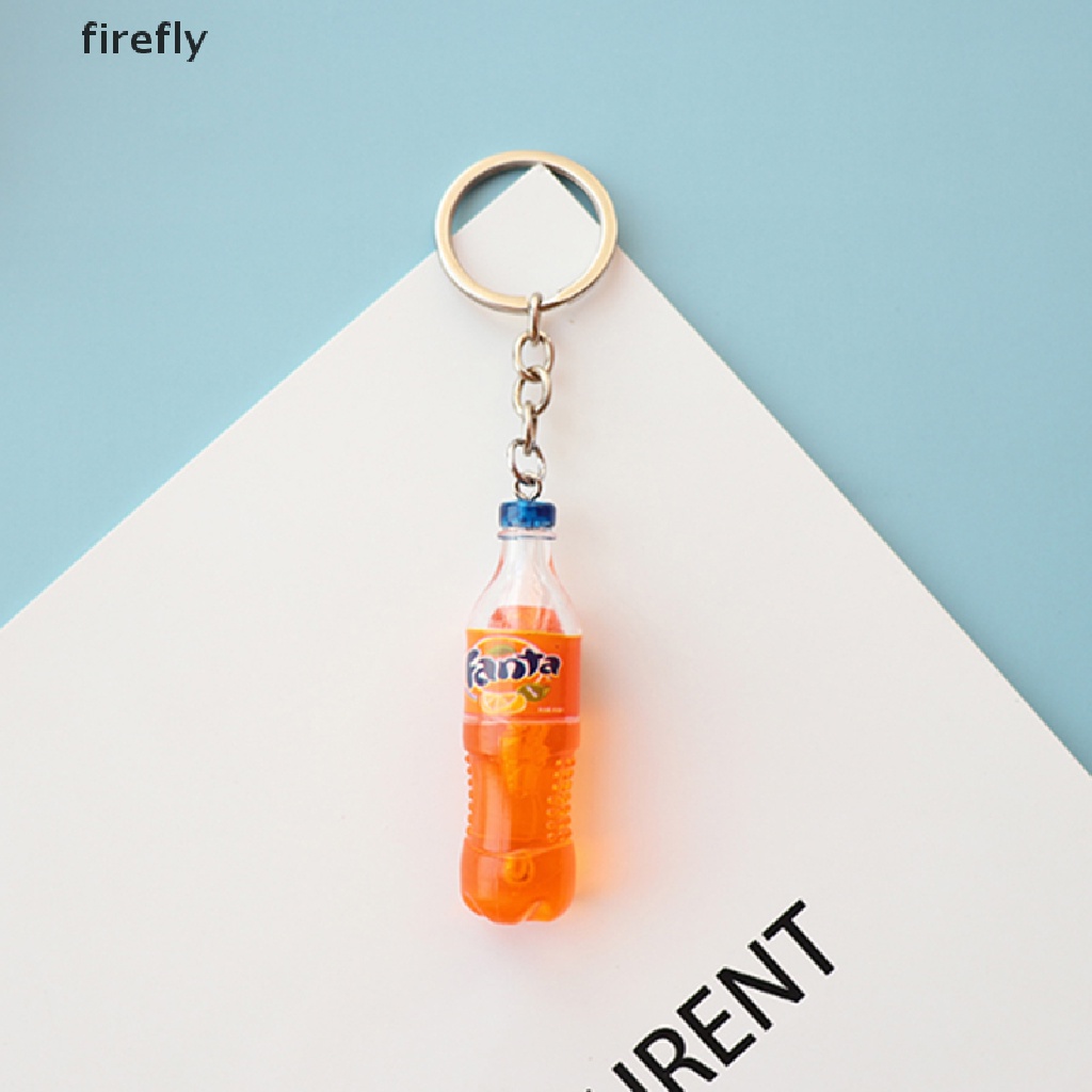 Móc Khóa Nhựa Hình Chai Nước Thời Trang