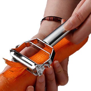 Dao bào sợi rau củ quả bằng inox siêu bén cầm chắc tay. Dao bào sợi inox Siêu tiện dụng