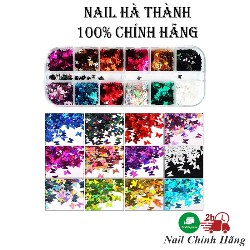 Bướm trang trí móng, bướm ẩn nail Jeliva Chính Hãng