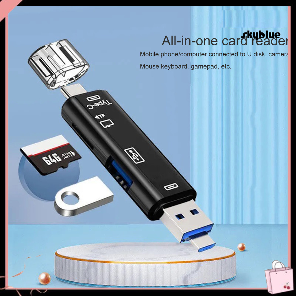 [SK]Card Reader USB 2.0 Multi-function ABS Mini Data Transmitter for TF Card