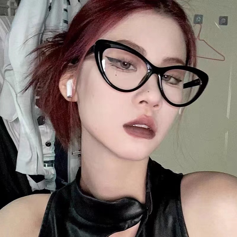 Mắt Kính Hình Mắt Mèo Chống Ánh Sáng Xanh Phong Cách Retro Thời Trang Cho Nữ