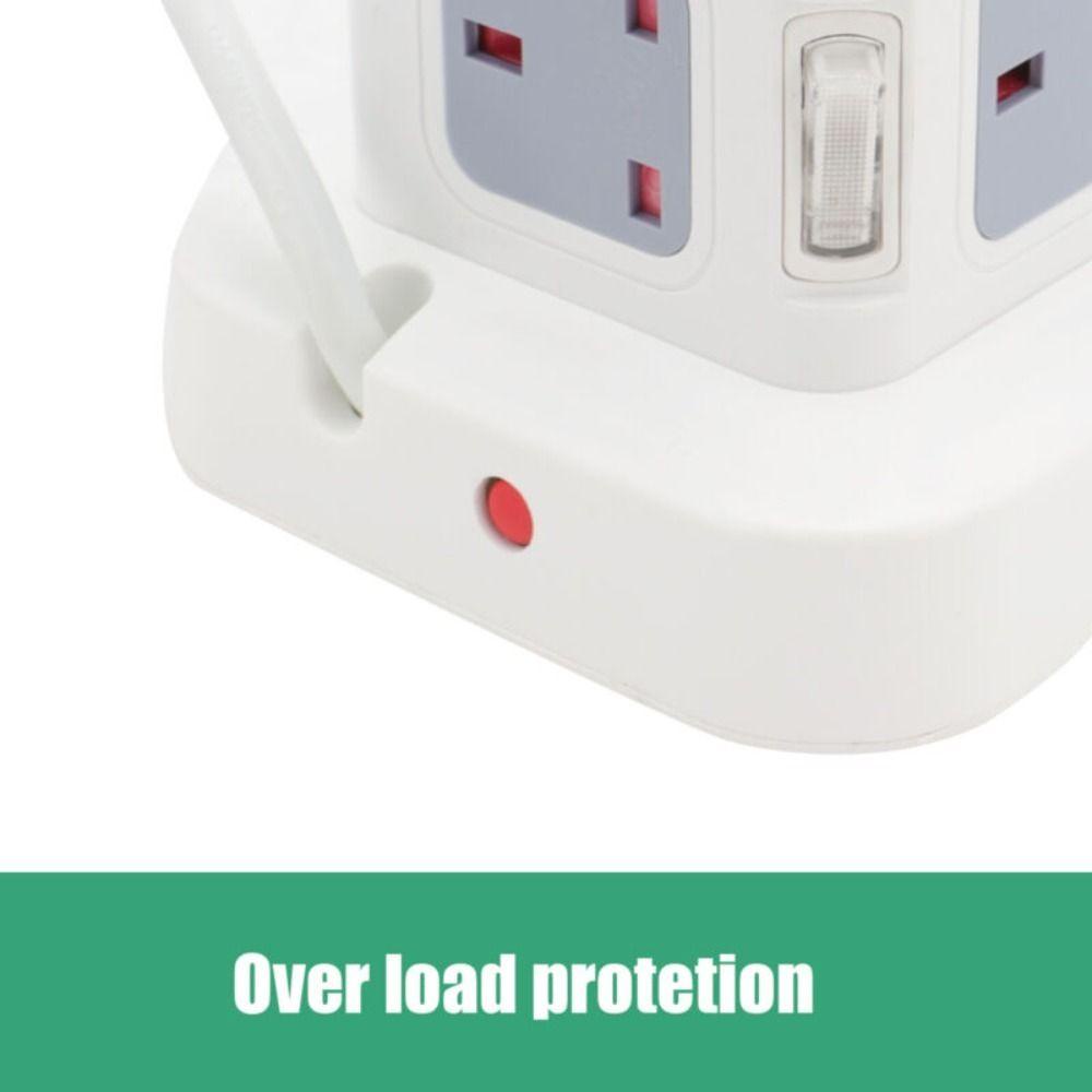 FOREVER Ổ Cắm Điện Để Bàn Với 4 Cổng USB