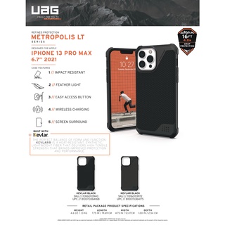 (THANH LÝ) Ốp lưng UAG Metropolis LT cho iPhone 13 Pro Max [6.7 inch]