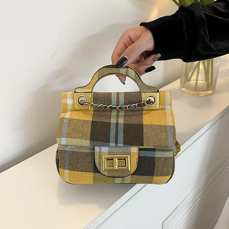 Túi Xách Len Vuông Nhỏ Xinh Thời Trang Cho Nữ