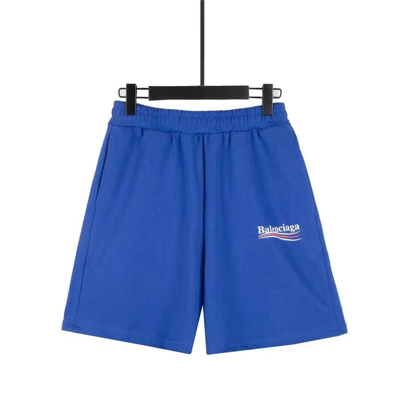 BALENCIAGA Quần Short Thun In Chữ Trẻ Trung Thời Trang Nam