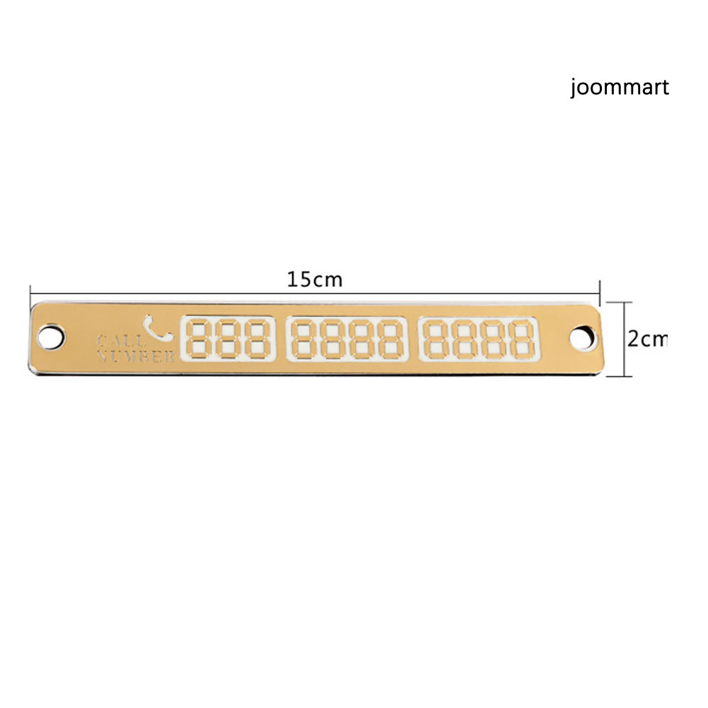 FS 1 Bảng Số Điện Thoại Đỗ Xe Tạm Thời Dạ Quang