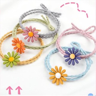 Dây buộc tóc cột tóc hoa cúc (Chỉ tặng không bán)