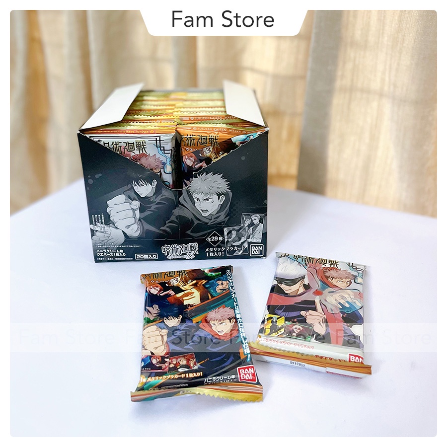 Pack thẻ bánh xốp Jujutsu Kaisen Wafer
