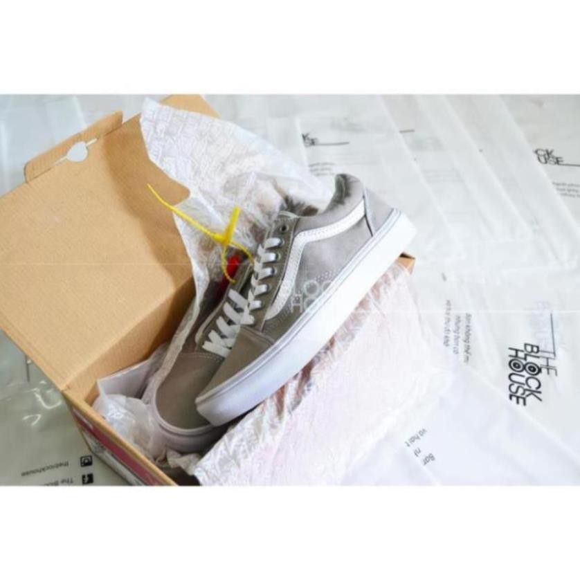 [Sale 3/3]GIÀY VANS OLD SKOOL GREY WHITE (Vans xám) P09 : " `