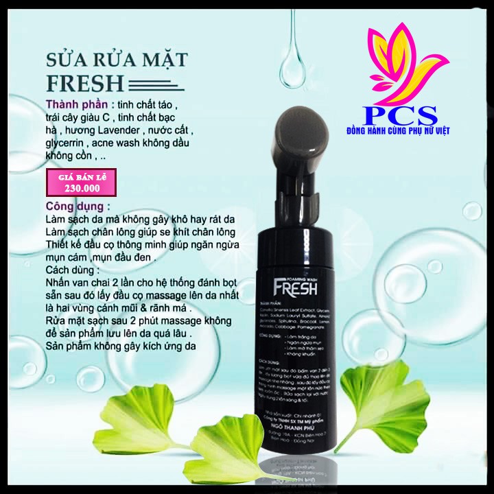 Sữa Rữa Mặt Fresh, Sữa Rữa Mặt Sạch Sâu, Dưỡng Ẩm, Set Khít Lỗ Chân Lông. Chính Hãng | BigBuy360 - bigbuy360.vn