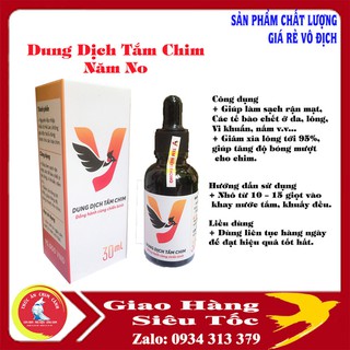 THUỐC TẮM CHIM CẢNH. Năm No, sạch lông, sạch rận mạt, thoát hơi tốt, hạn chế rỉa lông tối đa.