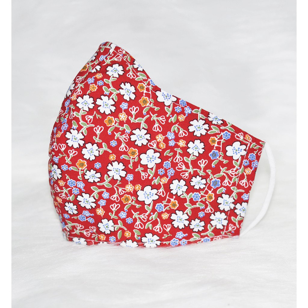 Khẩu trang hoa vải kate thái | BigBuy360 - bigbuy360.vn