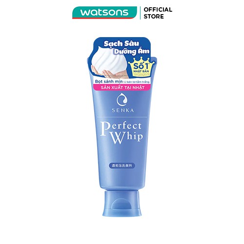 [Mã FMCGMALL -8% đơn 250K] Sữa Rửa Mặt Tạo Bọt Senka Perfect Whip U 120g